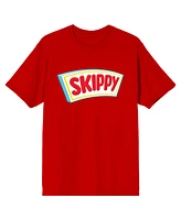 Skippy Men's Logo Crew Neck Short Sleeve Red T-shirt-3XL