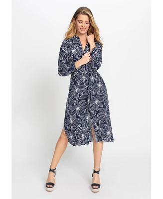 Olsen Women's Floral Shirt Dress