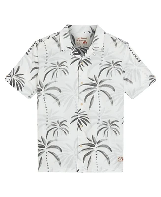 Ben Sherman Men's Palm Print Short Sleeve Shirt