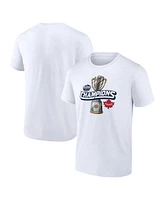 Fanatics Men's White Canada 2025 4 Nations Face-Off Champions T-Shirt