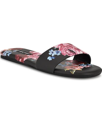 Nine West Women's Lolipop Single Band Flat Slide Sandals