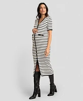 Seraphine Women's Maternity Stripe Bodycon Dress