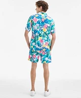Original Penguin Mens Floral Shirt Shorts Graphic T Shirt