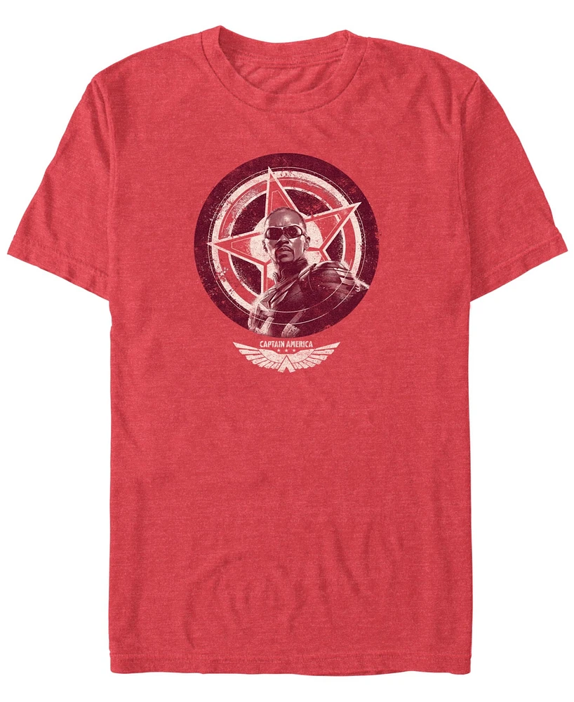 Marvel Men's Shield Face Short Sleeve T-Shirt