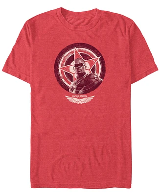 Marvel Men's Shield Face Short Sleeve T-Shirt