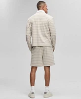 Mode Of One Mens Relaxed Fit Striped Terry Pullover Top Shorts Exclusively At Macys