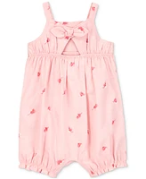 Carter's Baby Girls Cotton Bird-Print Tank Romper