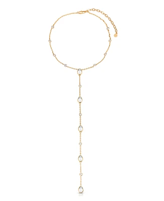 Ettika Marquise Crystal Lariat Necklace