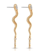Ettika Serpentina Cubic Zirconia Drop Earrings