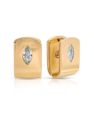 Ettika Marquise Crystal Huggie Earrings