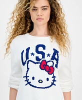 Grayson Threads, The Label Juniors' Hello Kitty Usa Graphic Sweater