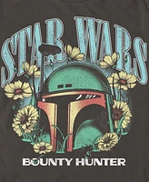 Star Wars Men's Boba Floral Short Sleeve T-Shirt