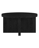 Hudson & Canal 33" Elna Wide Round Coffee Table