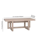 Hudson & Canal 47" Breslow Wide Rectangular Coffee Table