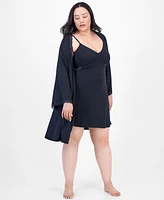 I.n.c. International Concepts Plus Lace-Cutout Chemise, Exclusively at Macy's