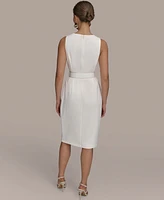 Donna Karan New York Women's Belted Sheath Dress
