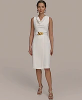 Donna Karan New York Women's Belted Sheath Dress