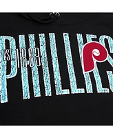 Mitchell & Ness Men's Black Philadelphia Phillies Team Og 2.0 Fleece Pullover Hoodie