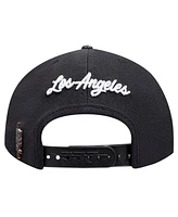 Pro Standard Men's Black Los Angeles Lakers Paint the City Pinch Front Snapback Hat
