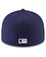 New Era Men's Navy Tampa Bay Rays National Baseball Hall of Fame Low Profile 59FIFTY Fitted Hat