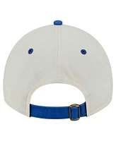 New Era Men's Cream/Royal Chicago Cubs Classic Side Script 9TWENTY Adjustable Hat