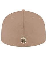 New Era Men's Tan Seattle Seahawks Candied Pecan 59FIFTY Fitted Hat