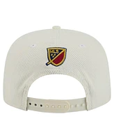 New Era Men's Cream Real Salt Lake 2025 Kickoff Snapback Golfer Hat