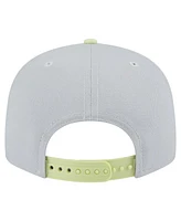 New Era Men's Gray/Yellow Minnesota Timberwolves Color Pack Two-Tone 9FIFTY Snapback Hat