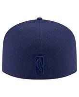 New Era Men's Navy Sacramento Kings Colorpack A-Frame Pinch Front 59FIFTY Fitted Hat