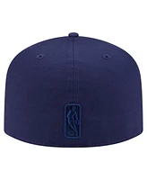 New Era Men's Navy Minnesota Timberwolves Colorpack A-Frame Pinch Front 59FIFTY Fitted Hat