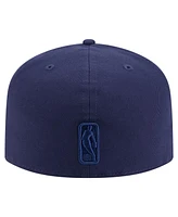 New Era Men's Navy San Antonio Spurs Colorpack A-Frame Pinch Front 59FIFTY Fitted Hat
