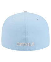 New Era Men's Light Blue/Gray Jersey Devils Color Pack Two-Tone 59FIFTY Fitted Hat