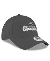 New Era Men's Graphite Philadelphia Eagles Super Bowl Lix Champions Replica 9FORTY Adjustable Hat