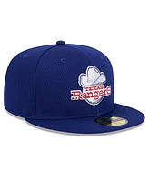 New Era Men's Royal/ Texas Rangers 2025 Mlb Clubhouse 59FIFTY Fitted Hat