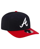 New Era Men's Navy Atlanta Braves Player Replica 9SEVENTY Adjustable Hat