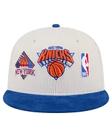 New Era Men's Cream New York Knicks Corduroy Two-Tone 9FIFTY Snapback Hat