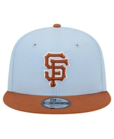 New Era Men's Light Blue San Francisco Giants Spring Color Two-Tone 9FIFTY Snapback Hat
