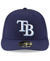 New Era Men's Navy Tampa Bay Rays National Baseball Hall of Fame Low Profile 59FIFTY Fitted Hat