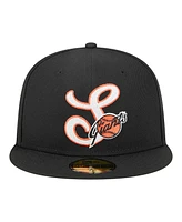 New Era Men's Black San Francisco Giants Duo Logo 2.0 59FIFTY Fitted Hat