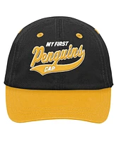 Outerstuff Baby Boys and Girls Black Pittsburgh Penguins My First Tail Sweep Slouch Flex Hat