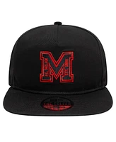 New Era Men's Black Ac Milan M Logo Golfer Snapback Hat