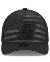 New Era Men's Black Chase Elliott American Flag 9FORTY M-Crown A-Frame Adjustable Hat