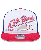 New Era Men's Black Kyle Busch 9FIFTY A-Frame Retro Script Snapback Hat