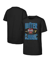 Outerstuff Big Boys and Girls Black St. Louis Blues 2025 Nhl Winter Classic Game Day T-Shirt