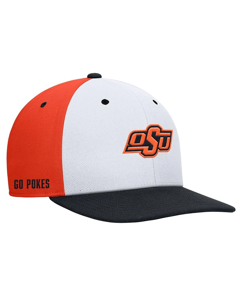 Nike Men's White/Orange Oklahoma State Cowboys Pro Performance Snapback Hat