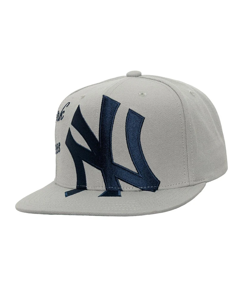 Mitchell & Ness Men's Gray New York Yankees Big Time Snapback Hat