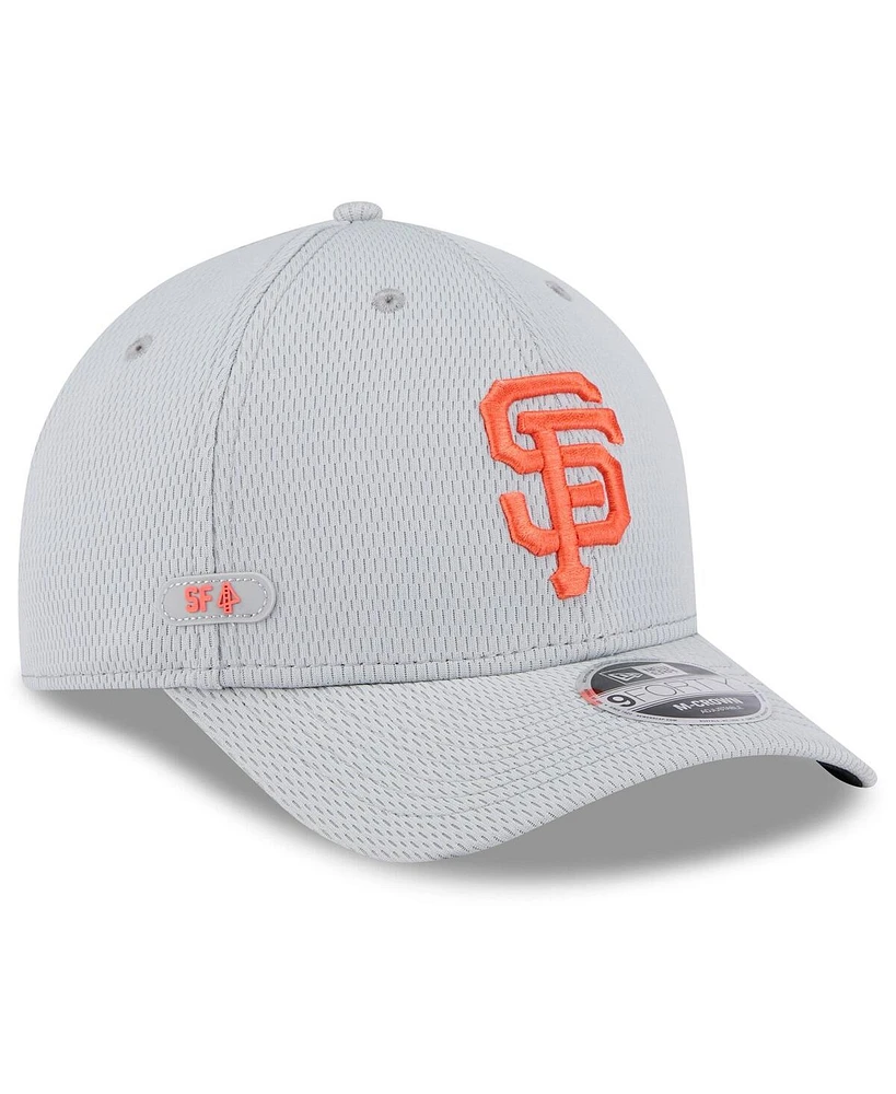 New Era Men's Gray San Francisco Giants 2025 Mlb Clubhouse 9FORTY M-Crown Adjustable Hat