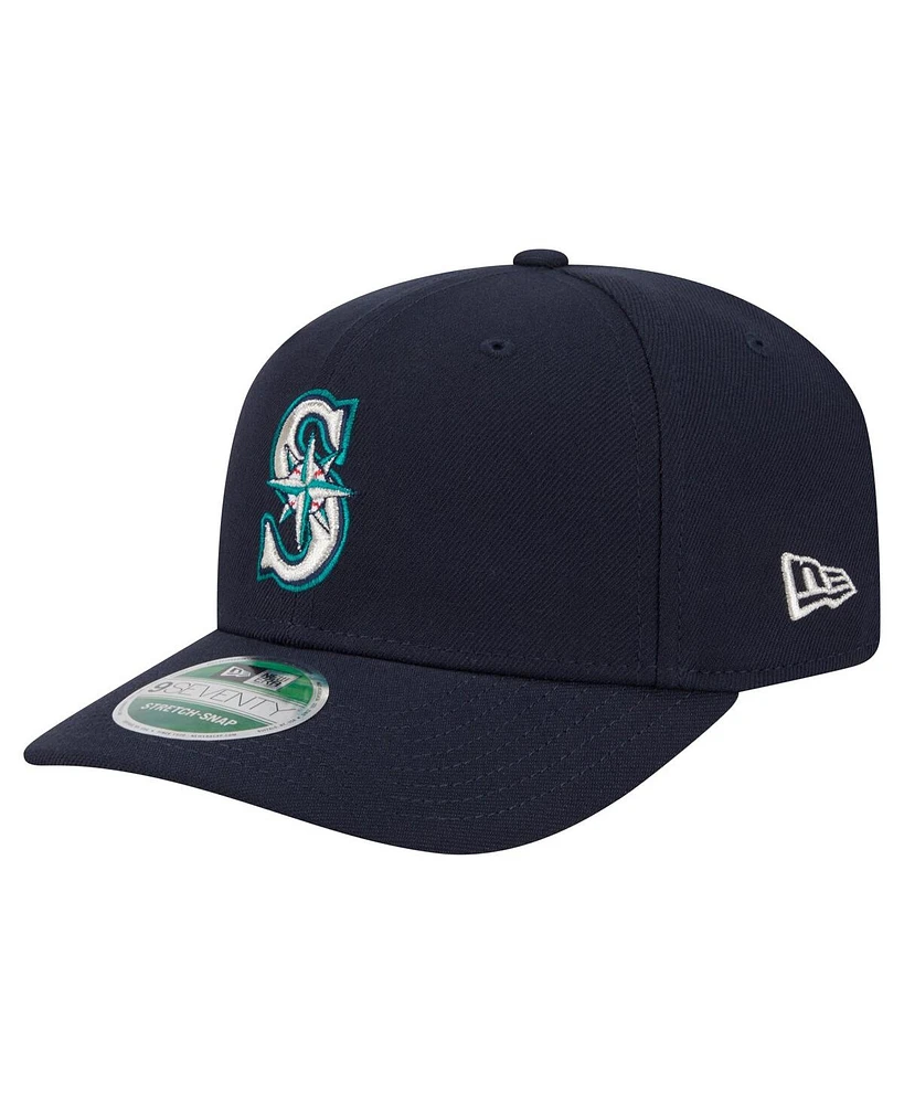 New Era Men's Navy Seattle Mariners Player Replica 9SEVENTY Adjustable Hat