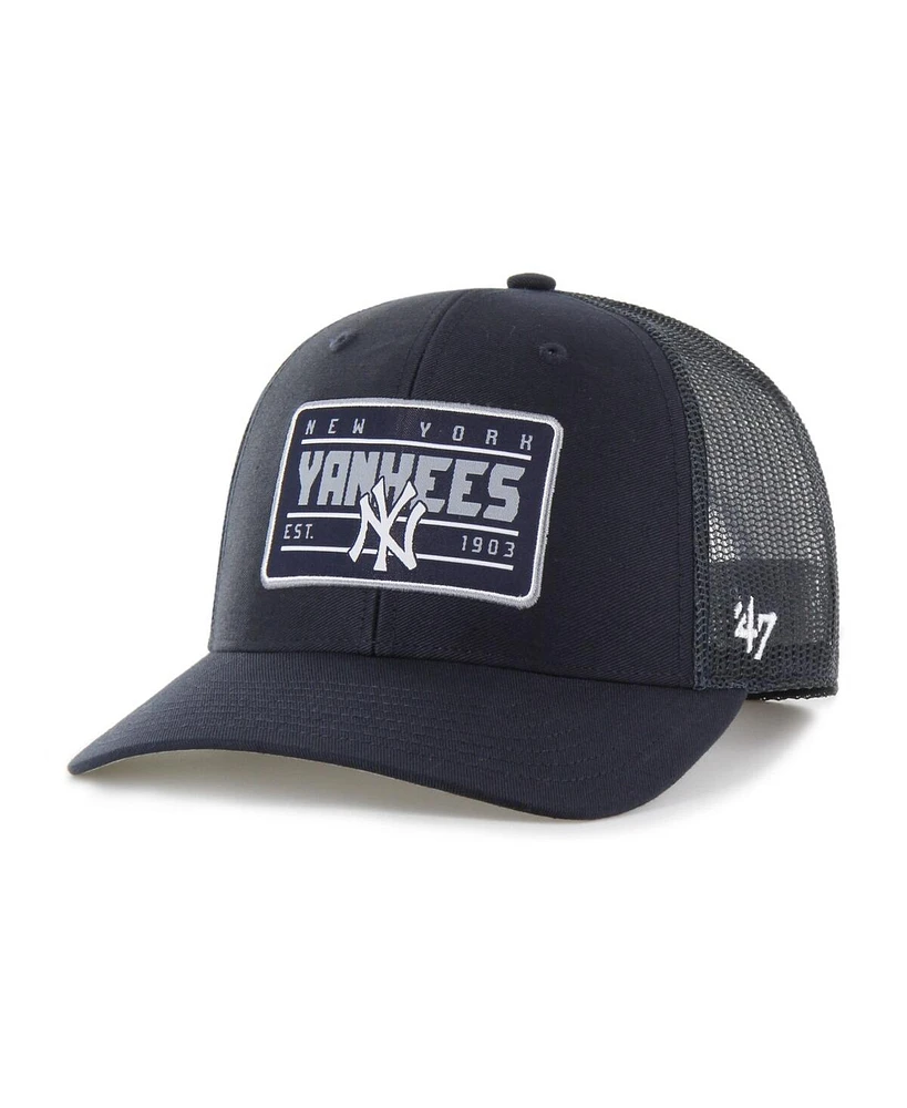 '47 Brand Men's Navy New York Yankees Hardline Trucker Adjustable Hat