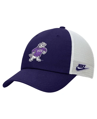 Nike Men's Purple/White Tcu Horned Frogs Vintage Club Trucker Adjustable Hat